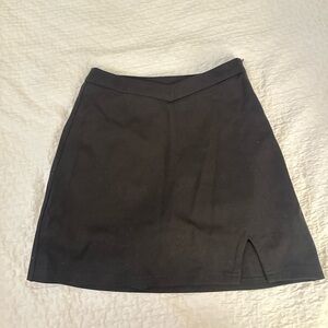 Princess Polly Black stretchy mini skirt